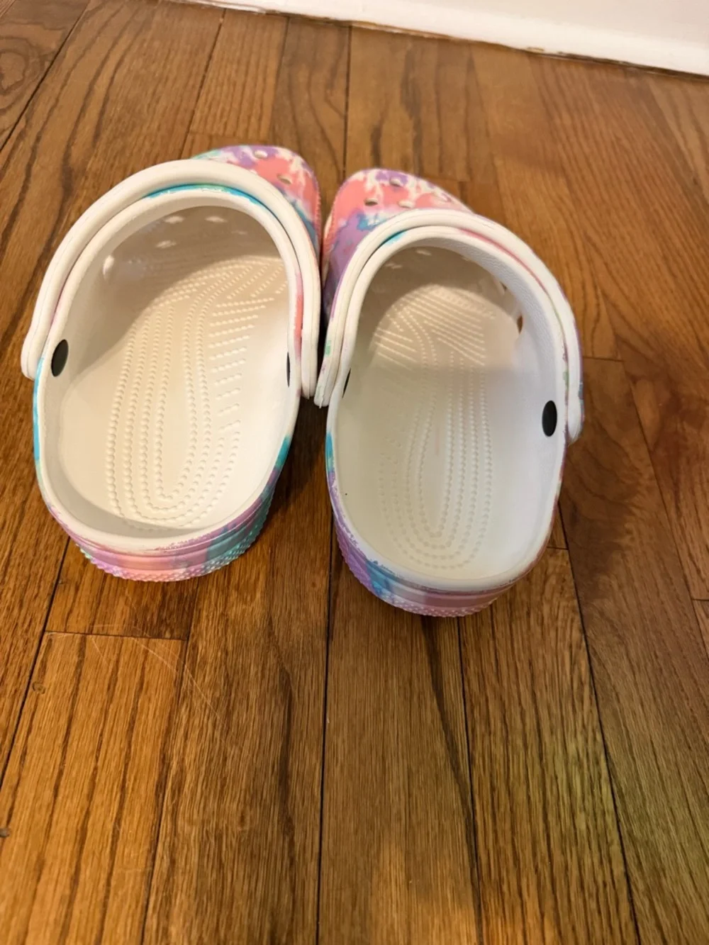 CROCS Classic Fresco/Multi Tie-Dye Graphic Clogs Shoes ~ M7 W9